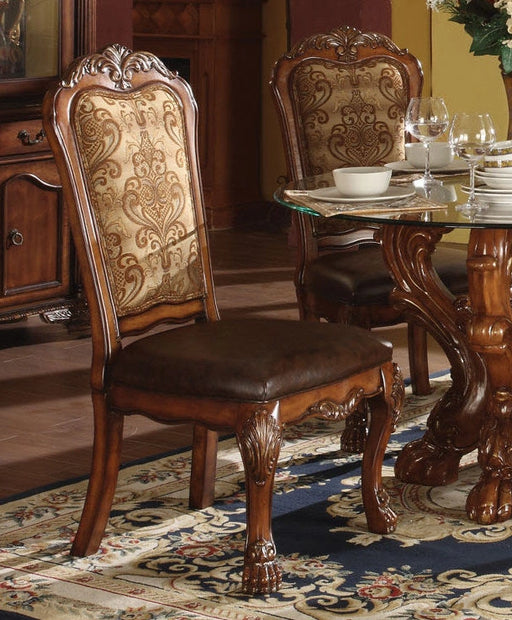 Acme Dresden Side Chairs in Cherry 60012 (Set of 2) - Levi's Discount Furniture (Vineland, NJ)