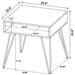 Fanning End Table - Levi's Discount Furniture (Vineland, NJ)