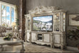 Versailles Bone White Entertainment Center (Side Piers & Bridge) - Levi's Discount Furniture (Vineland, NJ)