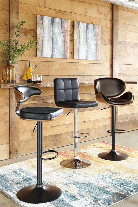 Bellatier Adjustable Height Bar Stool - Levi's Discount Furniture (Vineland, NJ)