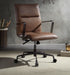 Indra Vintage Chocolate Top Grain Leather Office Chair - Levi's Discount Furniture (Vineland, NJ)