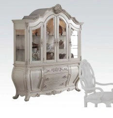 Acme Ragenardus Hutch and Buffet in Antique White 61284 - Levi's Discount Furniture (Vineland, NJ)