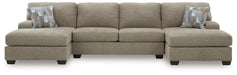 Newellen Sectional with Double Chaise - Levi's Discount Furniture (Vineland, NJ)