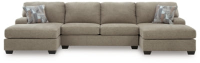 Newellen Sectional with Double Chaise - Levi's Discount Furniture (Vineland, NJ)