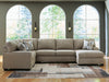 Newellen Sectional with Chaise - Levi's Discount Furniture (Vineland, NJ)