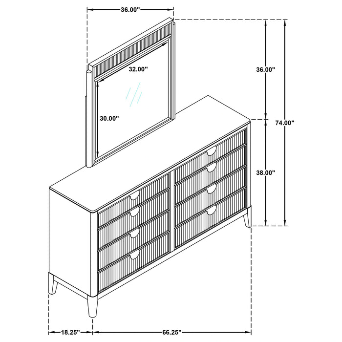 Brookmead Dresser with Mirror - Levi's Discount Furniture (Vineland, NJ)