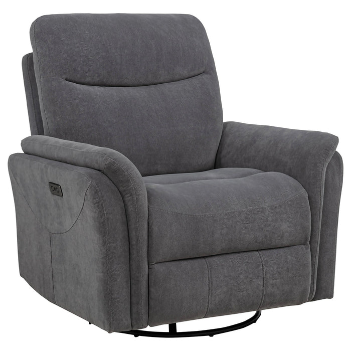Adler Power Swivel Glider Recliner - Levi's Discount Furniture (Vineland, NJ)