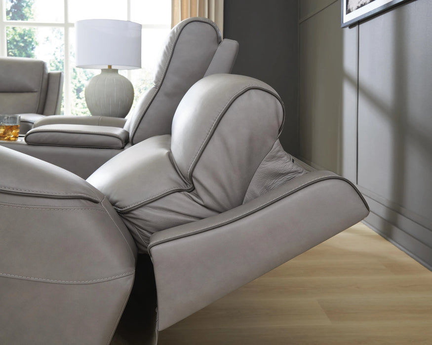 5Z-Comfort Power Reclining Loveseat with Console - Levi's Discount Furniture (Vineland, NJ)