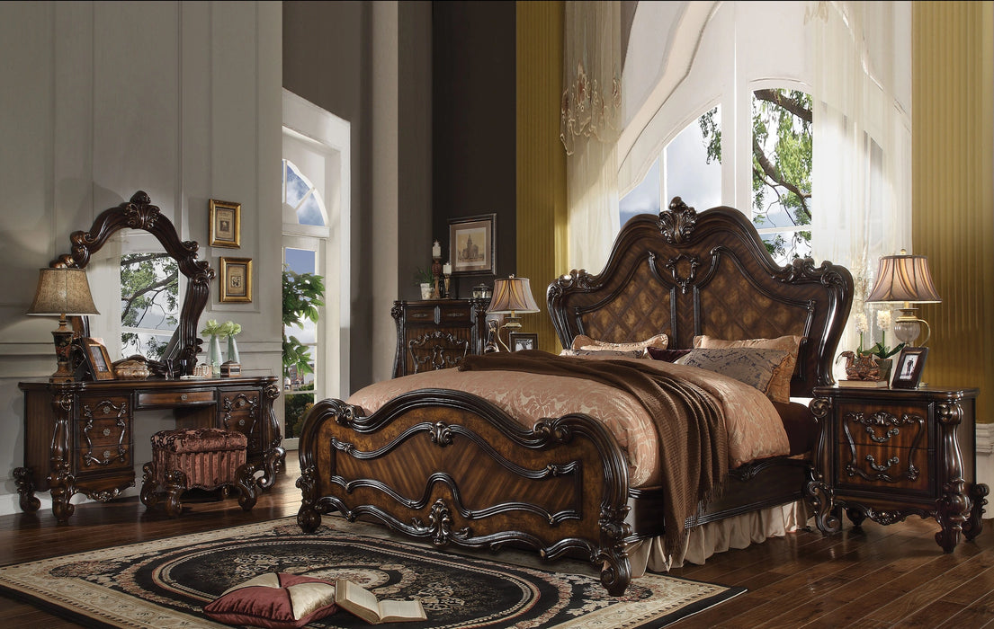 Versailles Cherry Oak Queen Bed - Levi's Discount Furniture (Vineland, NJ)