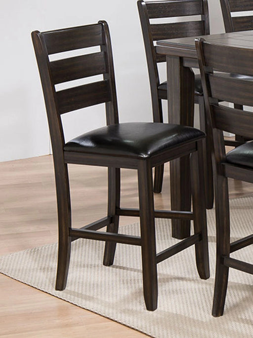Acme Furniture Urbana Counter Height Chair in Black and Espresso (Set of 2) 74633 - Levi's Discount Furniture (Vineland, NJ)