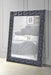 Dante Gray Velvet Accent Floor Mirror - Levi's Discount Furniture (Vineland, NJ)