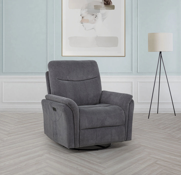 Adler Power Swivel Glider Recliner - Levi's Discount Furniture (Vineland, NJ)