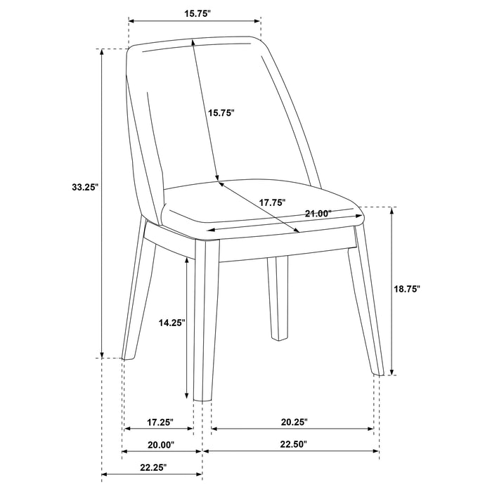 Franklin Dining Side Chair - Levi's Discount Furniture (Vineland, NJ)
