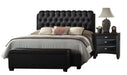 Ireland II Black PU Eastern King Bed - Levi's Discount Furniture (Vineland, NJ)