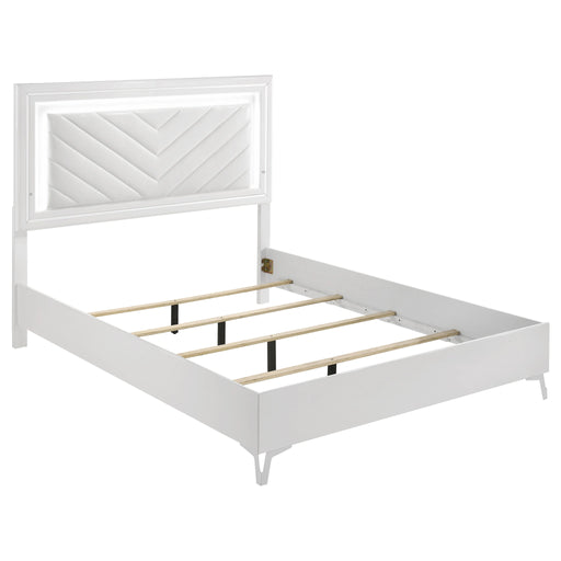 Cassia Panel Bed with LED Lighting - Levi's Discount Furniture (Vineland, NJ)