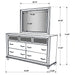 Barzini Dresser with Mirror - Levi's Discount Furniture (Vineland, NJ)