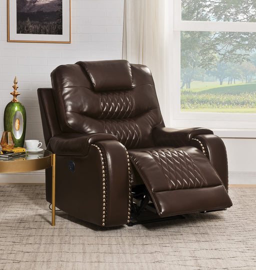 Braylon Brown PU Recliner (Motion) image