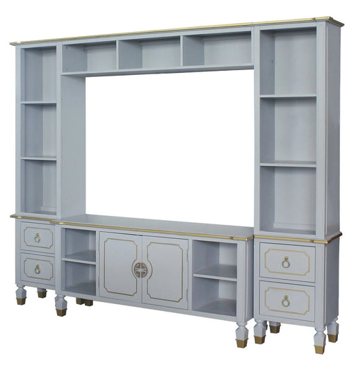 ACME House Marchese Entertainment Center with TV Stand in Pearl Gray 91990 - Levi's Discount Furniture (Vineland, NJ)