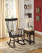 Arlo Black Rocking Chair - Levi's Discount Furniture (Vineland, NJ)