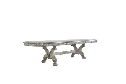 Dresden Vintage Bone White Dining Table (108"L) - Levi's Discount Furniture (Vineland, NJ)