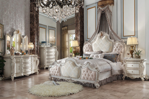 Picardy Fabric & Antique Pearl California King Bed - Levi's Discount Furniture (Vineland, NJ)