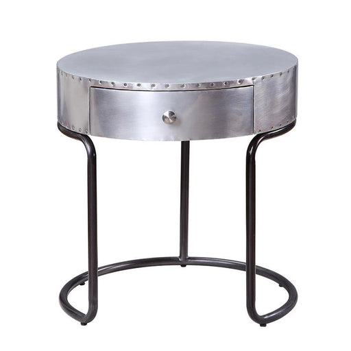 Acme Furniture Brancaster End Table in Aluminum 84882 - Levi's Discount Furniture (Vineland, NJ)
