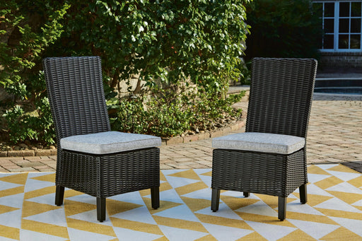 Beachcroft Outdoor Side Chair with Cushion (Set of 2) - Levi's Discount Furniture (Vineland, NJ)