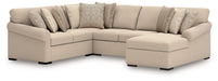 LadyMae Sectional with Chaise - Levi's Discount Furniture (Vineland, NJ)