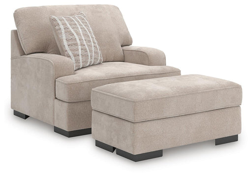 High Profile Chair & Ottoman Living Room Set - Levi's Discount Furniture (Vineland, NJ)