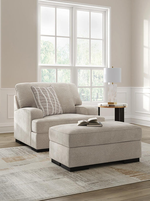 High Profile Chair & Ottoman Living Room Set - Levi's Discount Furniture (Vineland, NJ)