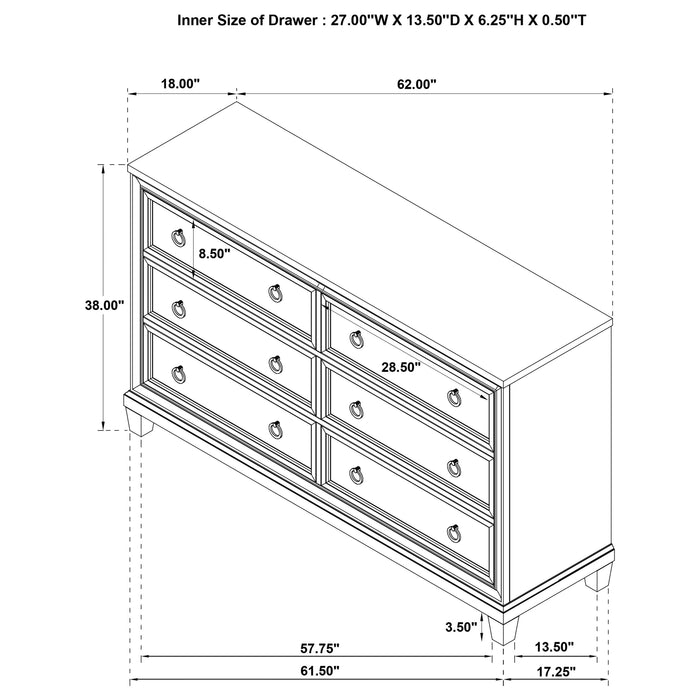 Pembroke Dresser - Levi's Discount Furniture (Vineland, NJ)