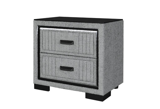 Isabella Grey Nightstand with LED