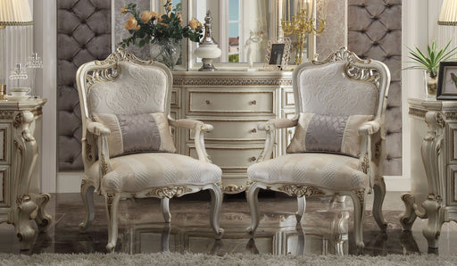 Picardy Fabric & Antique Pearl Chair & 1 Pillow - Levi's Discount Furniture (Vineland, NJ)