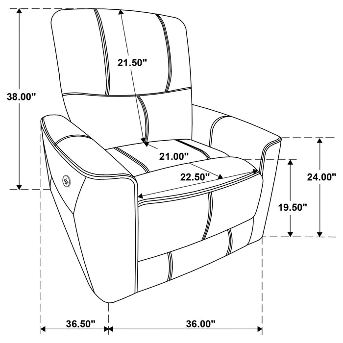 Greenfield Power Recliner - Levi's Discount Furniture (Vineland, NJ)