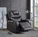 Braylon Magnetite PU Recliner (Motion) - Levi's Discount Furniture (Vineland, NJ)