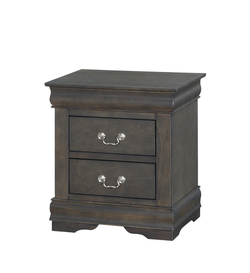 Louis Philippe Dark Gray Nightstand - Levi's Discount Furniture (Vineland, NJ)