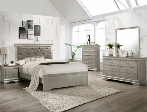 Crown Mark Amalia Nightstand in Silver image