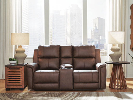 Bleckley Power Reclining Loveseat with Console - Levi's Discount Furniture (Vineland, NJ)