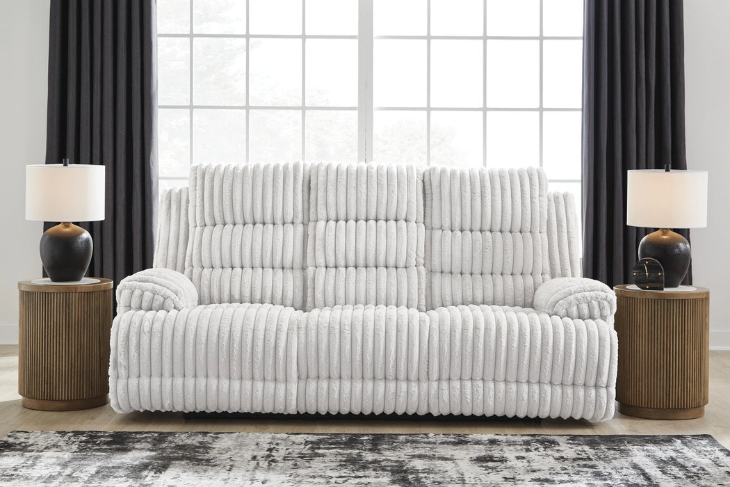 Rhines Falls Power Reclining Sofa with Drop Down Table