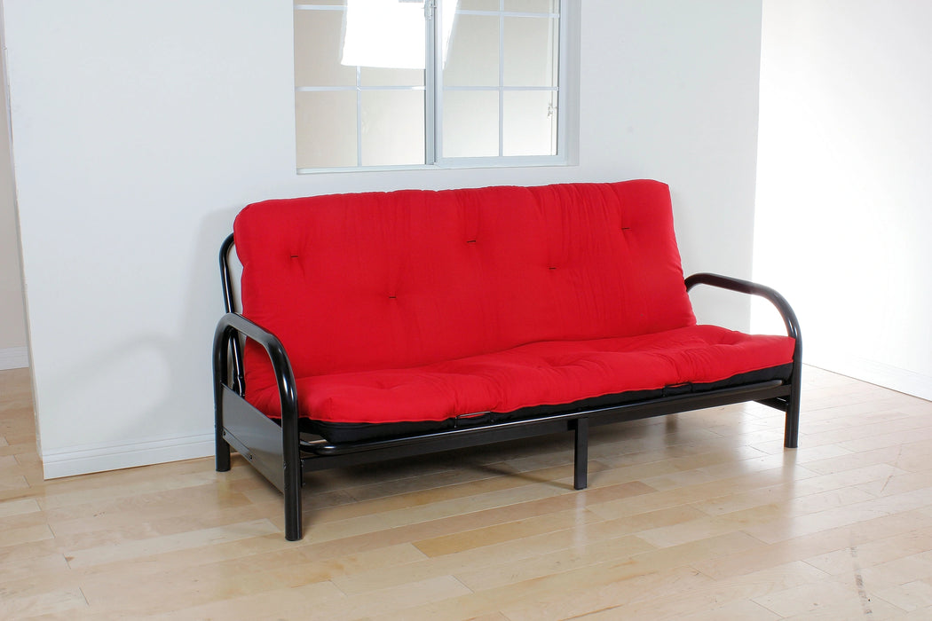 Nabila Red & Black Full Futon Mattress, 6"H - Levi's Discount Furniture (Vineland, NJ)