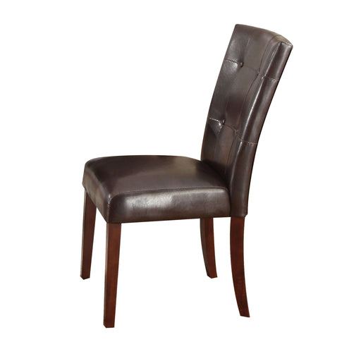 Danville Espresso PU & Walnut Side Chair - Levi's Discount Furniture (Vineland, NJ)