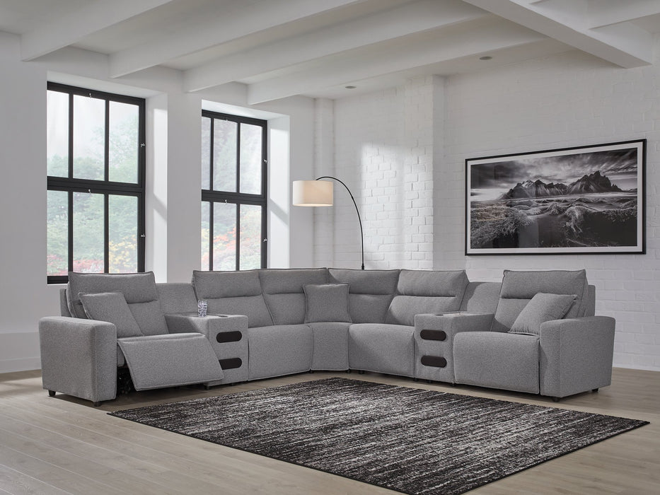 Modmax II Power Reclining Sectional with Audio Consoles - Levi's Discount Furniture (Vineland, NJ)