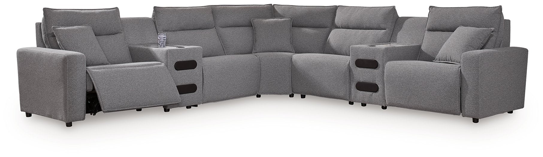 Modmax II Power Reclining Sectional with Audio Consoles - Levi's Discount Furniture (Vineland, NJ)
