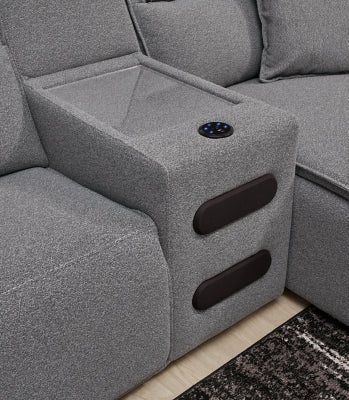 Modmax II Power Reclining Sectional with Audio Consoles - Levi's Discount Furniture (Vineland, NJ)
