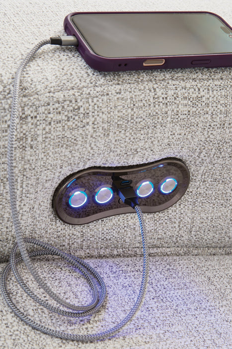 Modmax II Power Reclining Sectional with Audio Consoles - Levi's Discount Furniture (Vineland, NJ)