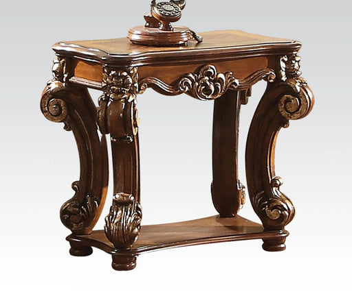 Acme Vendome Side Table in Cherry 82003 - Levi's Discount Furniture (Vineland, NJ)