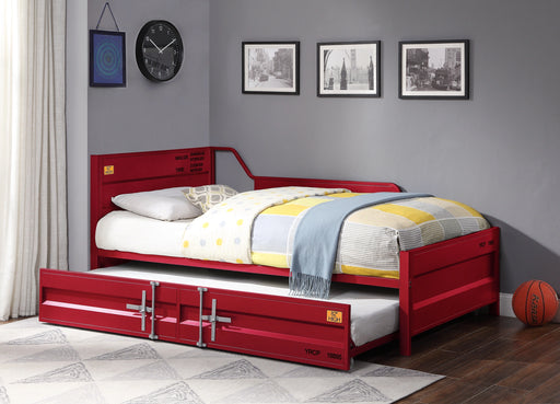 Cargo Red Daybed & Trundle (Twin Size) - Levi's Discount Furniture (Vineland, NJ)