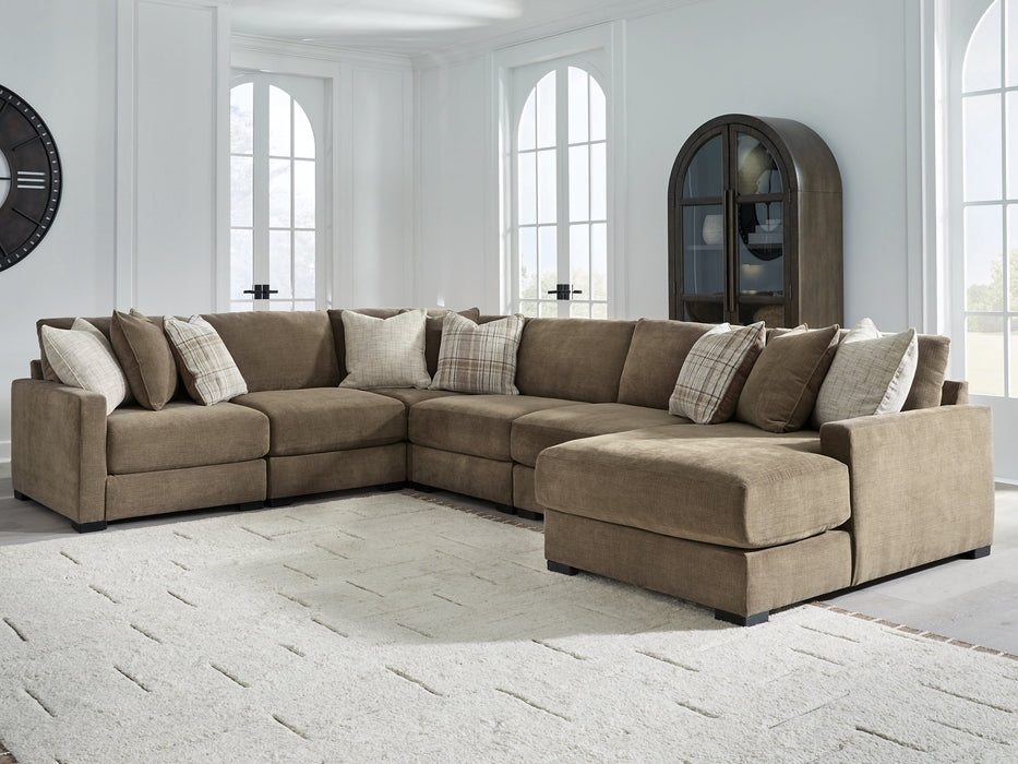 Camellia-Court Sectional with Chaise - Levi's Discount Furniture (Vineland, NJ)