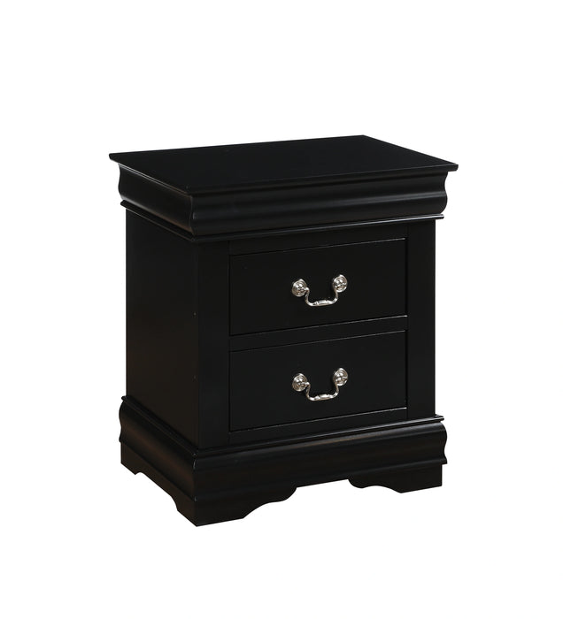 Louis Philippe Black Nightstand - Levi's Discount Furniture (Vineland, NJ)