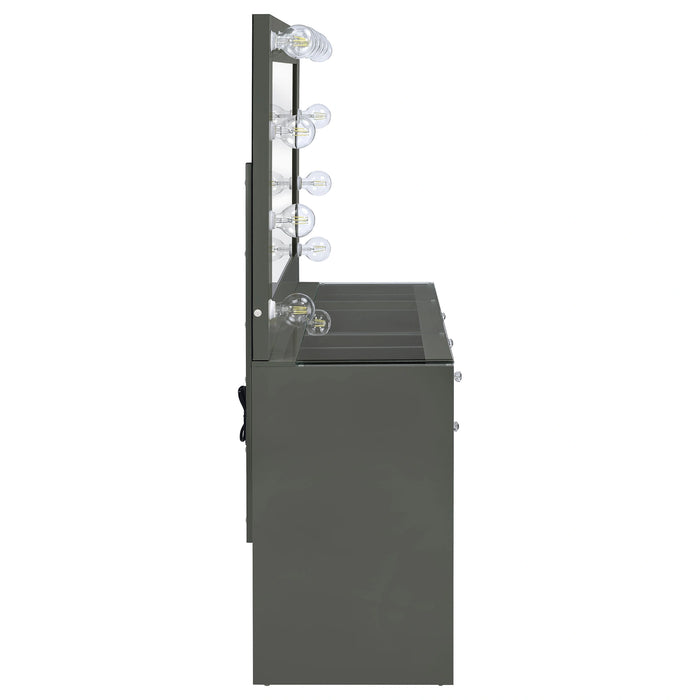 Acena Makeup Vanity Table with LED Mirror - Levi's Discount Furniture (Vineland, NJ)